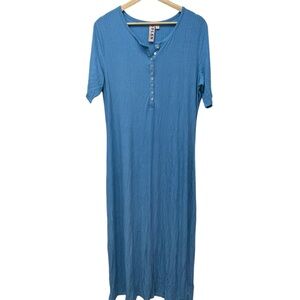 Dolan maxi dress light blue short sleeves classic dress size Large
